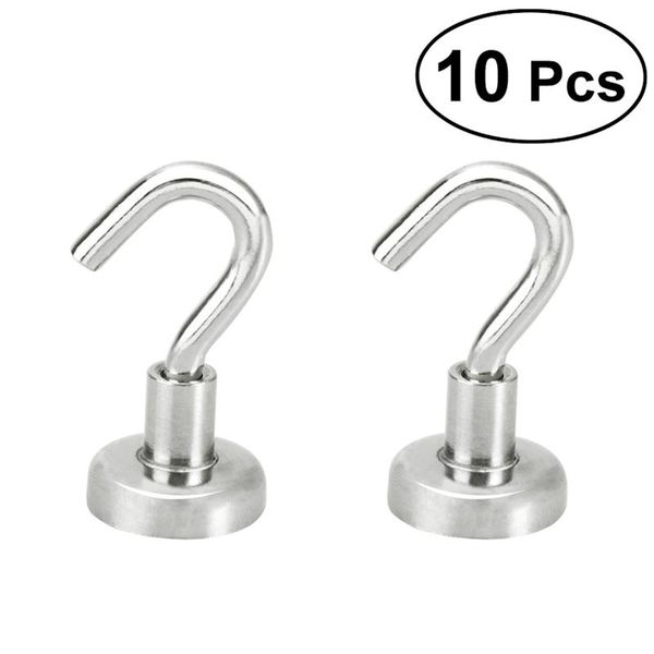 

hooks & rails 10 pcs super strong magnetic for storage and organization heavy duty hook holder