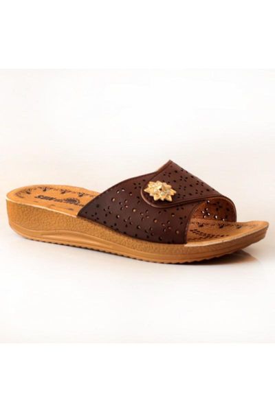 

slippers women's brown, Black