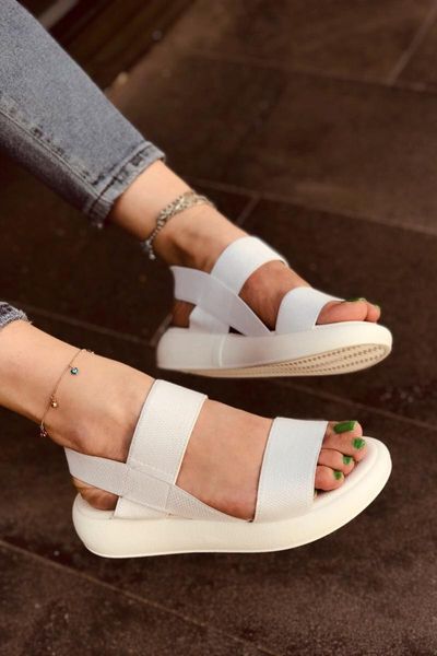 

sandals kety white female, Black