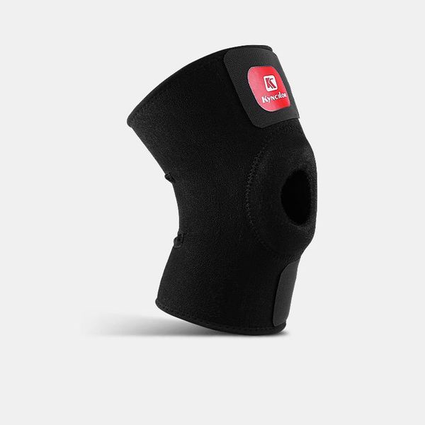 

kyncilor fitness knee support patella belt elastic sport pads protector band for brace volleyball sports elbow, Black;gray