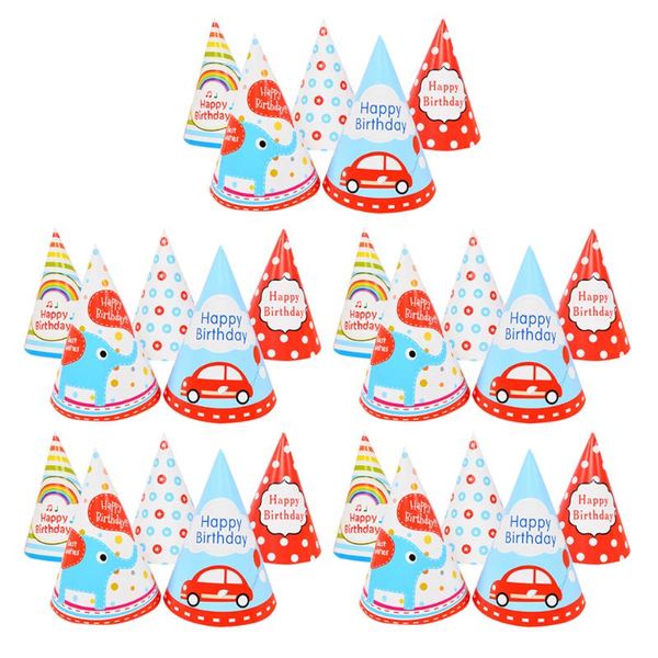 

party hats 25pcs birthday cone pointed paper