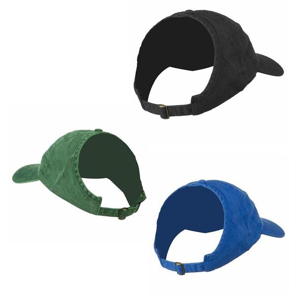 

creative half empty hat causal ponytail baseball cap outdoor female sun shading snapback breathable hat tta-1048, Blue;gray