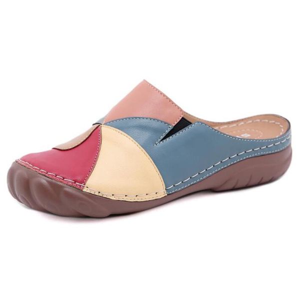 

summer shoes woman comfortable women wedges sandals platform casual mixed colors women's beach soft female loafers slippers, Black