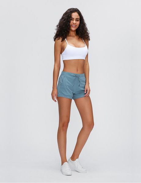

lu-55 yoga short pants womens running shorts ladies casual sportswear girls exercise fitness wear