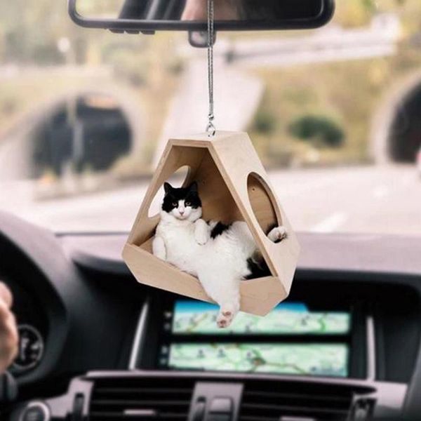

interior decorations creative flying cat pendant car backpack ornaments cute hanging ornament keychain decor home room accessories