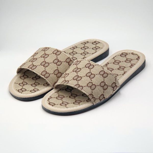 

slippers spring summer brand men and women's big size shoes luxury designer home anti-slip indoor soft bottom sandals, Black