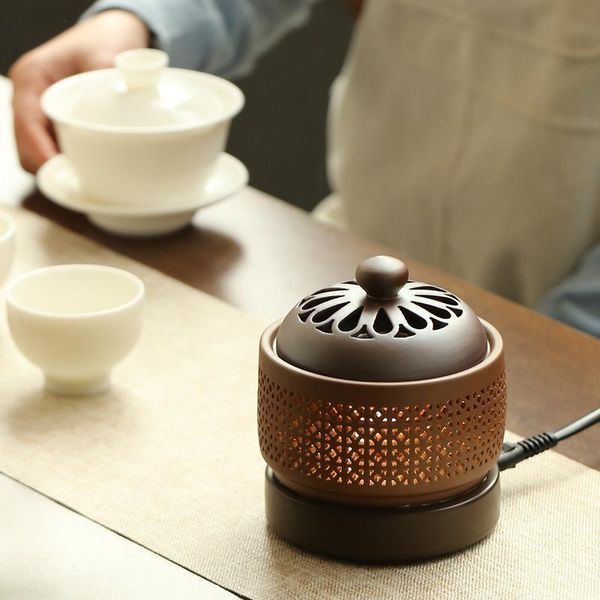

fragrance lamps electronic agarwood incense burners ceramic luxury burner household ornaments incensario home decor df50xx