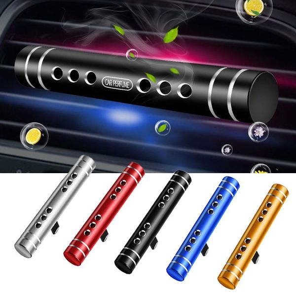 

car air freshener mini auto perfume for conditioner vent solid fragrance diffuser with gift