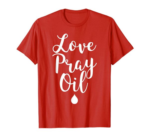 

essential oils love pray oil t-shirt, White;black