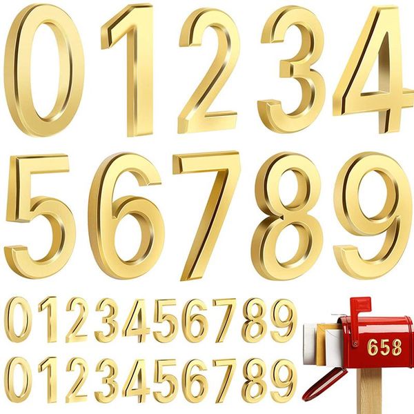 

mailbox numbers 0-9 address self adhesive door for house (inlcuding 6 letters other hardware