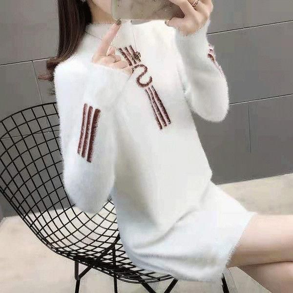 

women dresses women's mid-length autumn winter fashion pullover width pine nuts vestido de mujer casual, Black;gray