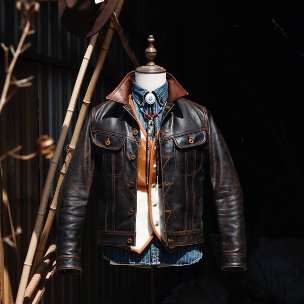 

men's leather & faux american water restoring ancient ways do old cow peel well storm riders, Black