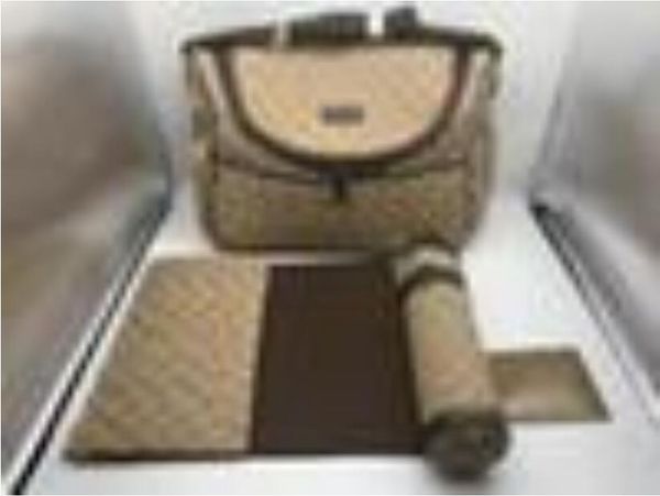 

baby nursing diaper bags boy girl mommy bag change mat bottler holder 3pcs/set
