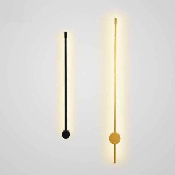 

wall lamps nordic minimalist stylish modern living room bedroom line strip light personality creative corridor aisle led lamp
