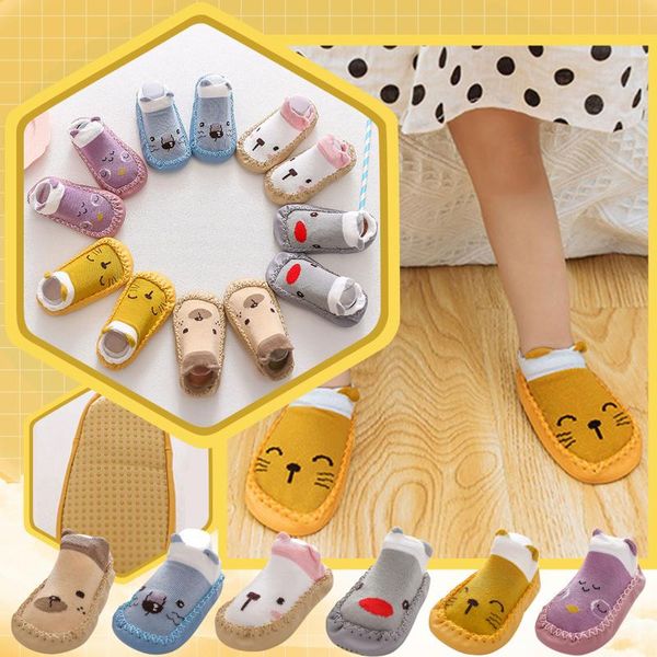 

first walkers 2021sandals for girl baby kids boys girls cartoon the floor socks walking shoes non-slip children's sandals boy