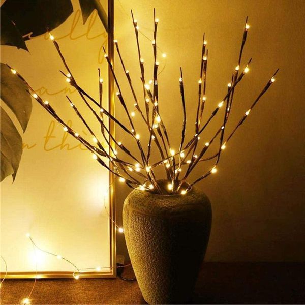 

strings 73cm 20leds artificial tree branch light string battery powered christmas led fairy lamp for year wedding decorations