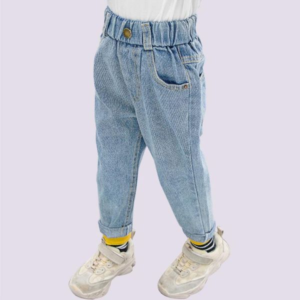 

jeans baby solid color for girls casual style toddler girl clothes 0 to 6 year, Blue