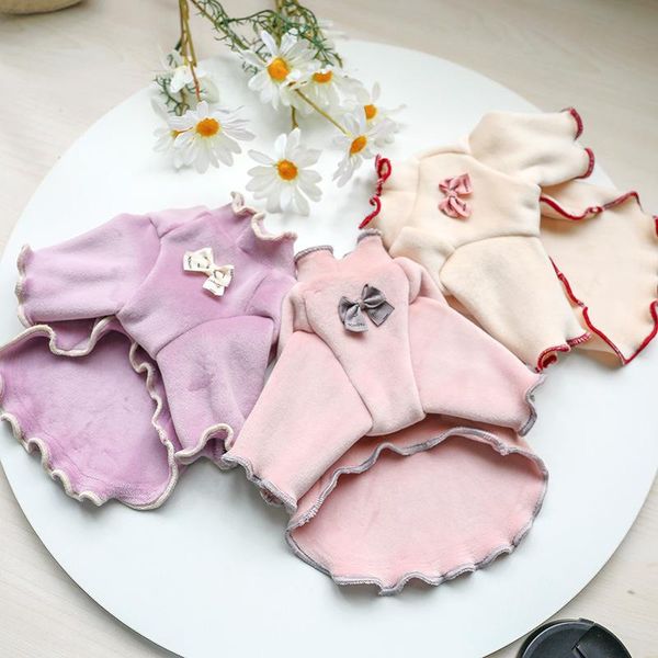 

production of pet dog clothes autumn and winter warm clothing korean base shirt apparel