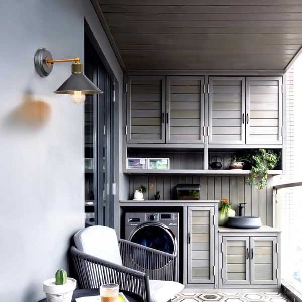 

modern led glass ball wandlamp industrial decor wall lights espelho bedroom lamp