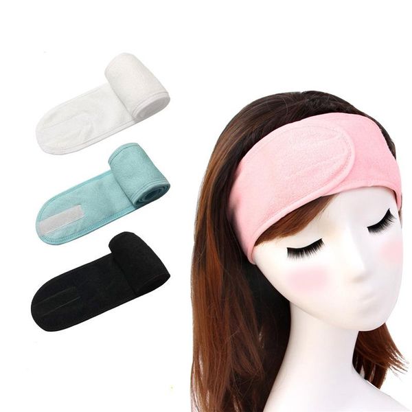 

makeup washing face hair band lady coral fleece cover wide headband sports yoga 2021 shower caps