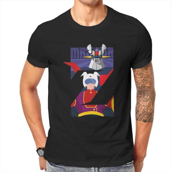 

men's t-shirts mazinga z t shirt vintage punk tshirt oversized crewneck short sleeve, White;black