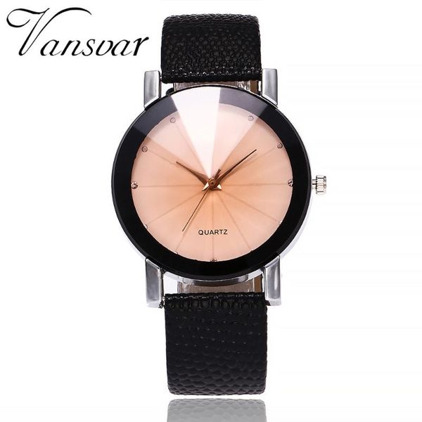 

wristwatches quartz women watch brand leather watches fashion casual luxury wrist dress clock montre femm *y, Slivery;brown