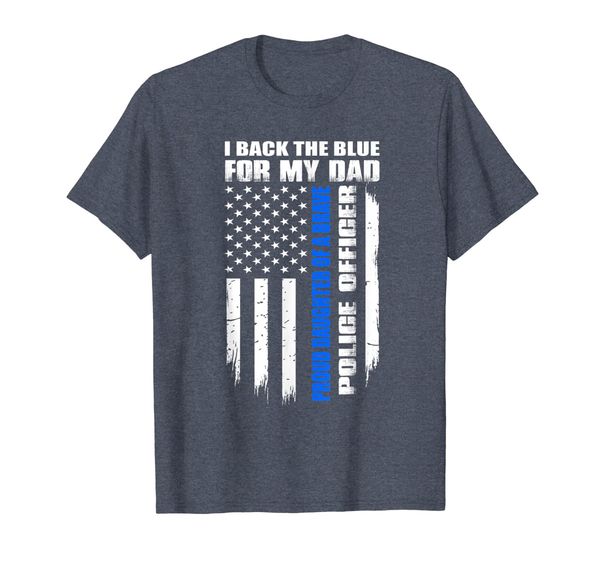 

proud daughter of police officer law enforcement t-shirt, White;black