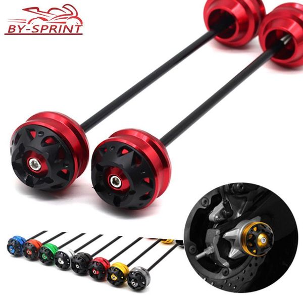 

parts motorcycle cnc aluminum front axle sliders fork wheel protection crash cap for r1200gs adventure r1200rt 2013-2021