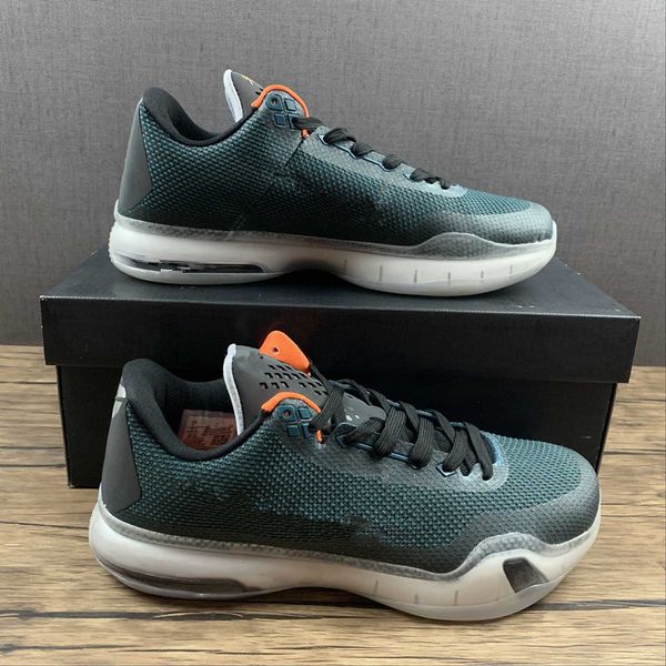 

men's basketball shoes x protro 10 tealblack-bright citrus textile mesh upper cushioned midsole carbon fiber sole sports traniners snea