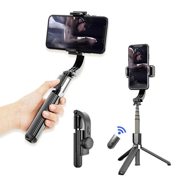 

selfie monopods gimbal smartphone 3 in 1 stick tripod stabilizer with bluetooth remote for ios android phones gorpro action sports camera