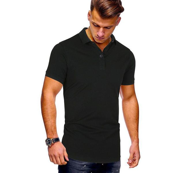 

men's polo shirt large casual summer short sleeve clothing, White;black