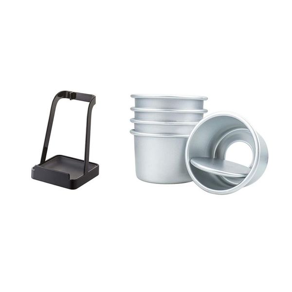 

baking & pastry tools 1 pcs pot lid rack 4 mini cake pan round tier pans