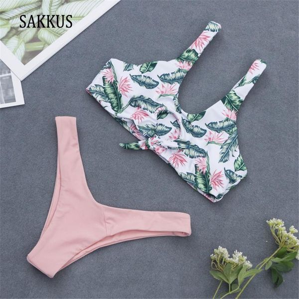 

women's swimwear sakkus 2021 brazilian bikinis women swimsuit bandage set push up bathing suit beachwear swimming, White;black