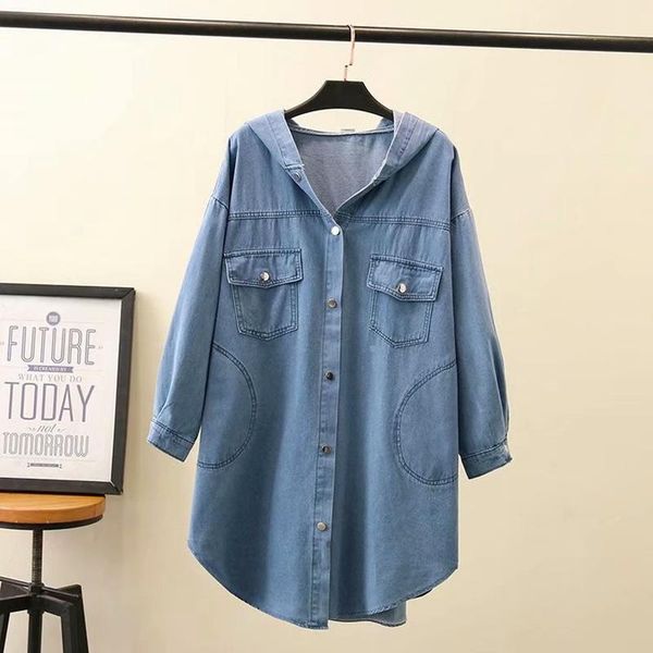 

women's trench coats plus size xl-3xl denim coat casual long outwear with pockets for women, Tan;black