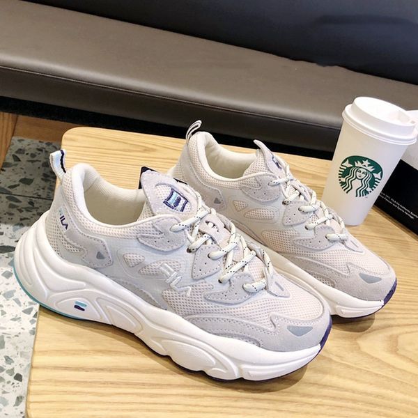 

fele cowhide daddy shoes 2021 new male and female lovers mars running sports