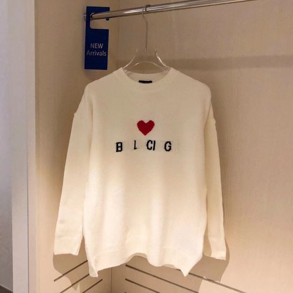 

70% off trendy 2021 autumn new round neck loose comfortable fashion pullover couple's ins sweater, White;black