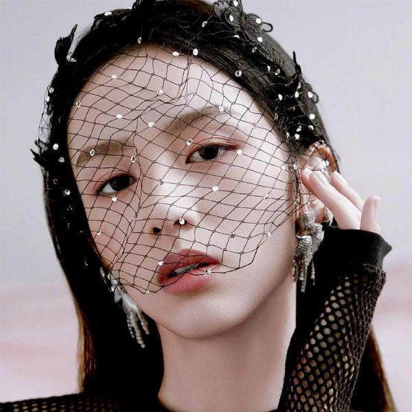 

bridal veils fascinator black headband veil for birdcage face net mask hair accessorie charming party wedding accessories