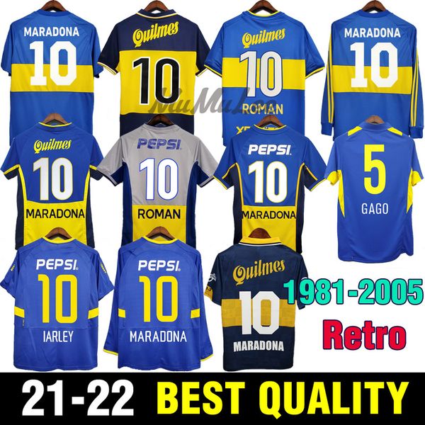 

1981 boca retro maradona soccer jersey roman 95 96 97 football shirts gago 98 99 00 tevez 01 02 03 carlitos 04 05 vintage, Black;yellow