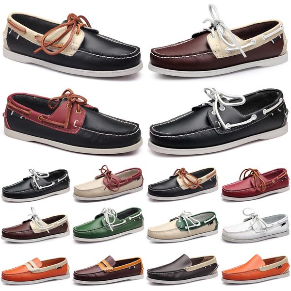 

discount luxury men casual shoes black loafers outdoor flat slip on fashion mens trainers sneakers size 40-45 color31