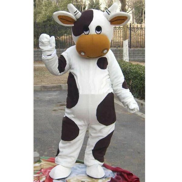 Хэллоуин белый и черный молоко корова костюм талисмана высочайшее качество мультфильм аниме тема персонаж персонаж взрослый размер рождественские карнавал день рождения праздничные платья
