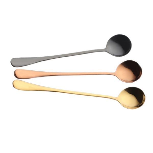 

spoons 6pcs stainless steel ice spoon long handle kitchen