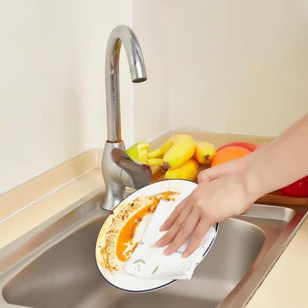 

cleaning cloths disposable dish cloth towels kitchen wiping pad absorbent dishcloth windows flooring wash rags