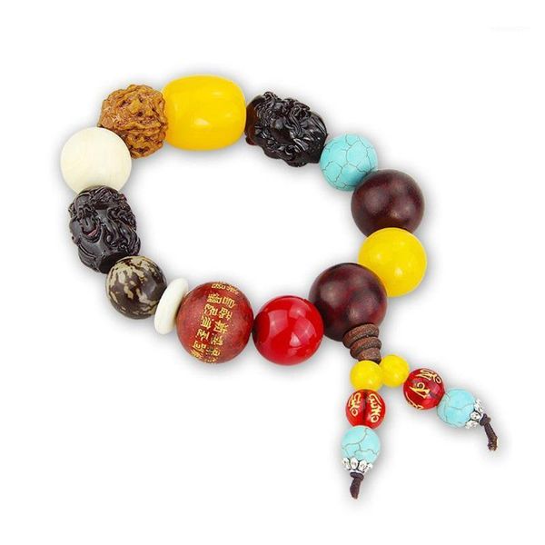 

wood beads bracelets car interior rearview mirror hanging pendant k1ke decorations1