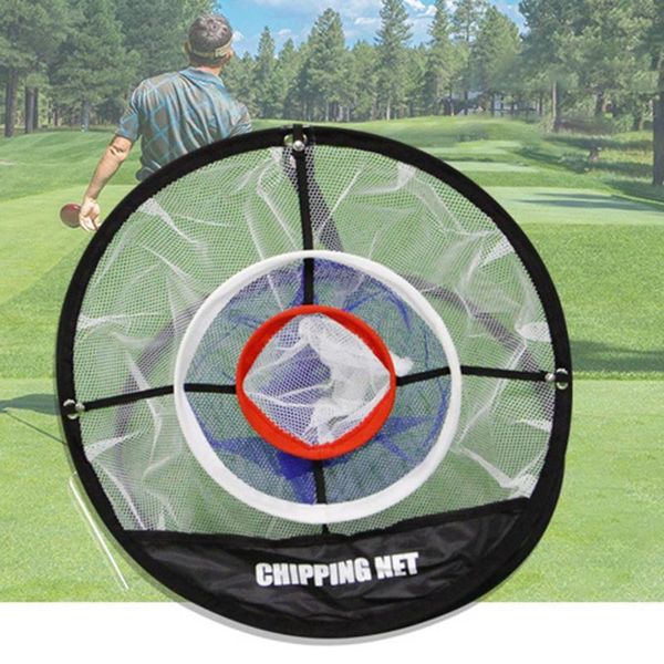 

golf training aids 3 layer portable pitching target practice chipping net basket
