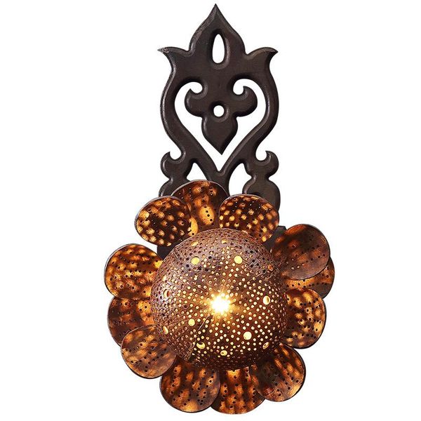 

decorative objects & figurines zq handmade creative coconut shell wall lamp club el restaurant villa lighting lamps
