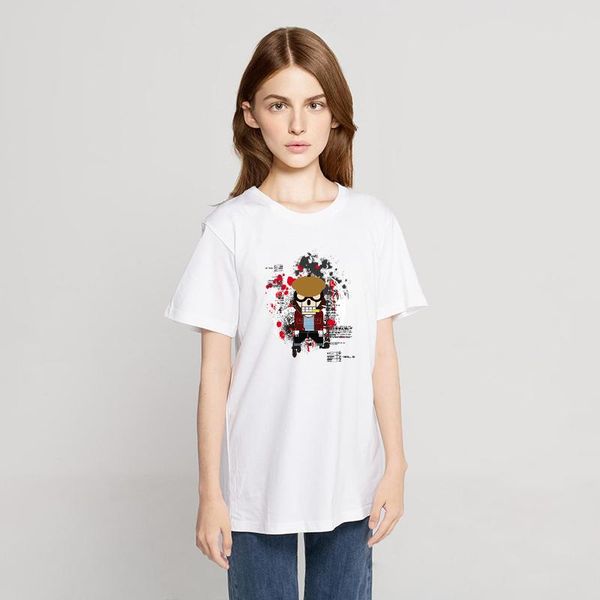 

women's t-shirt i' fierce don't hurt me print woman simplicity vintage fashion casual t-shirts big size crewneck female t sh, White