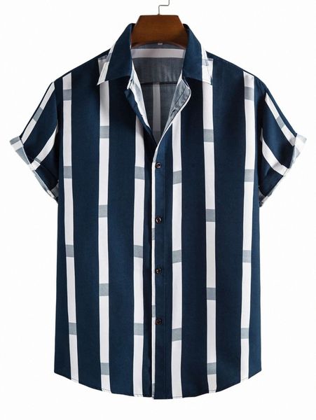 

men button front striped shirt g5du#, White;black