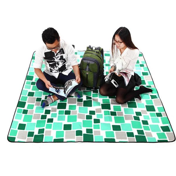 

waterproof beach blanket outdoor portable picnic mat hiking pad moisture proof 2*2m folding pads