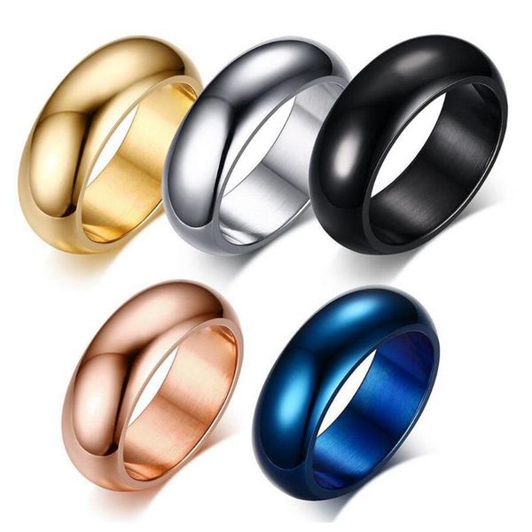 

wedding rings fashion 316l stainless steel engagement jewelry bands for men women party accessories wholesale, Slivery;golden