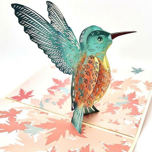 

greeting cards 3d -up card father's day postcard gift blessing message car